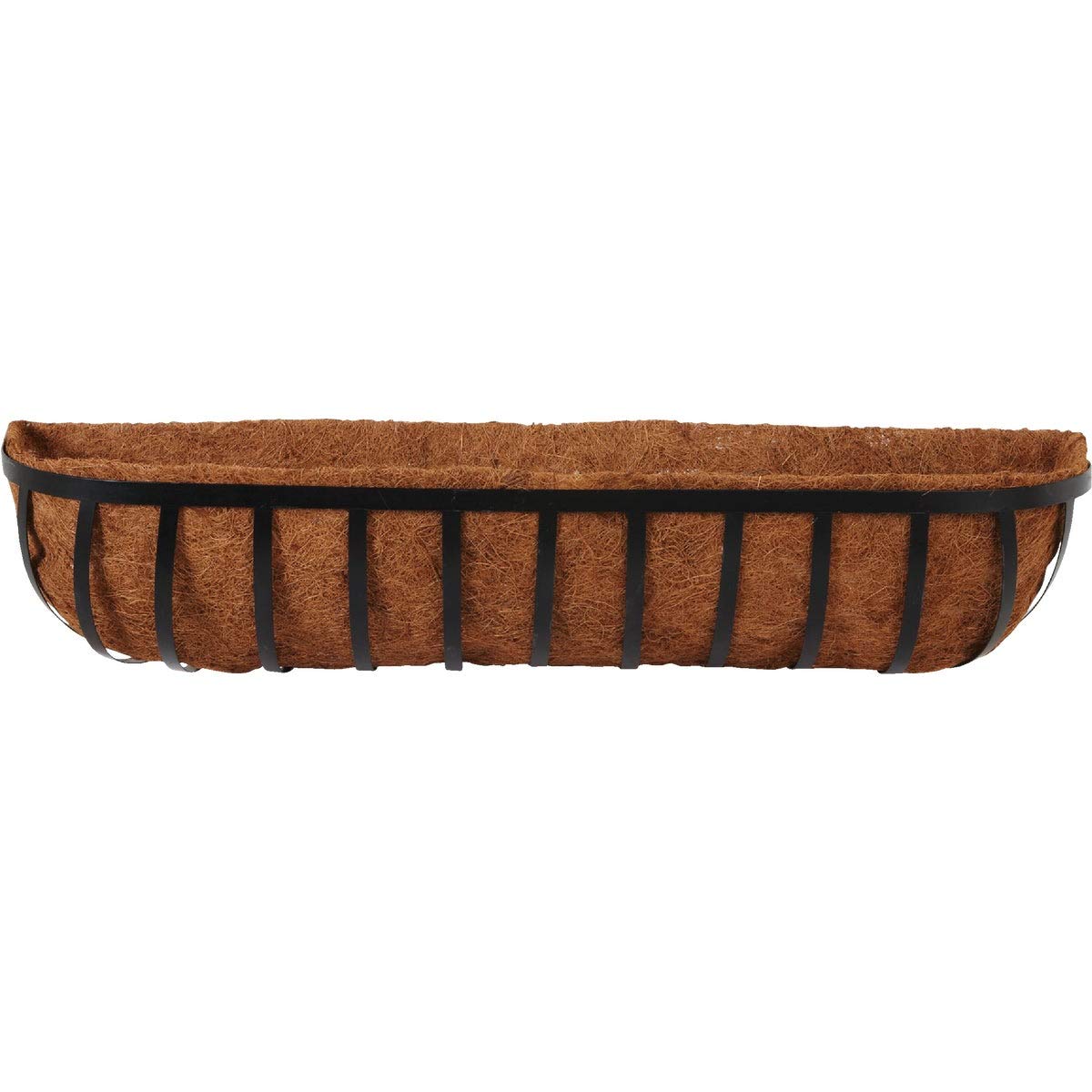 CobraCo Black 36-Inch Canterbury Horse Trough Planter HTCB36-B - Large Outdoor Garden Planter for Flowers, Plants & Herbs - Perfect for Patio, Deck, Farmhouse & Rustic Decor
