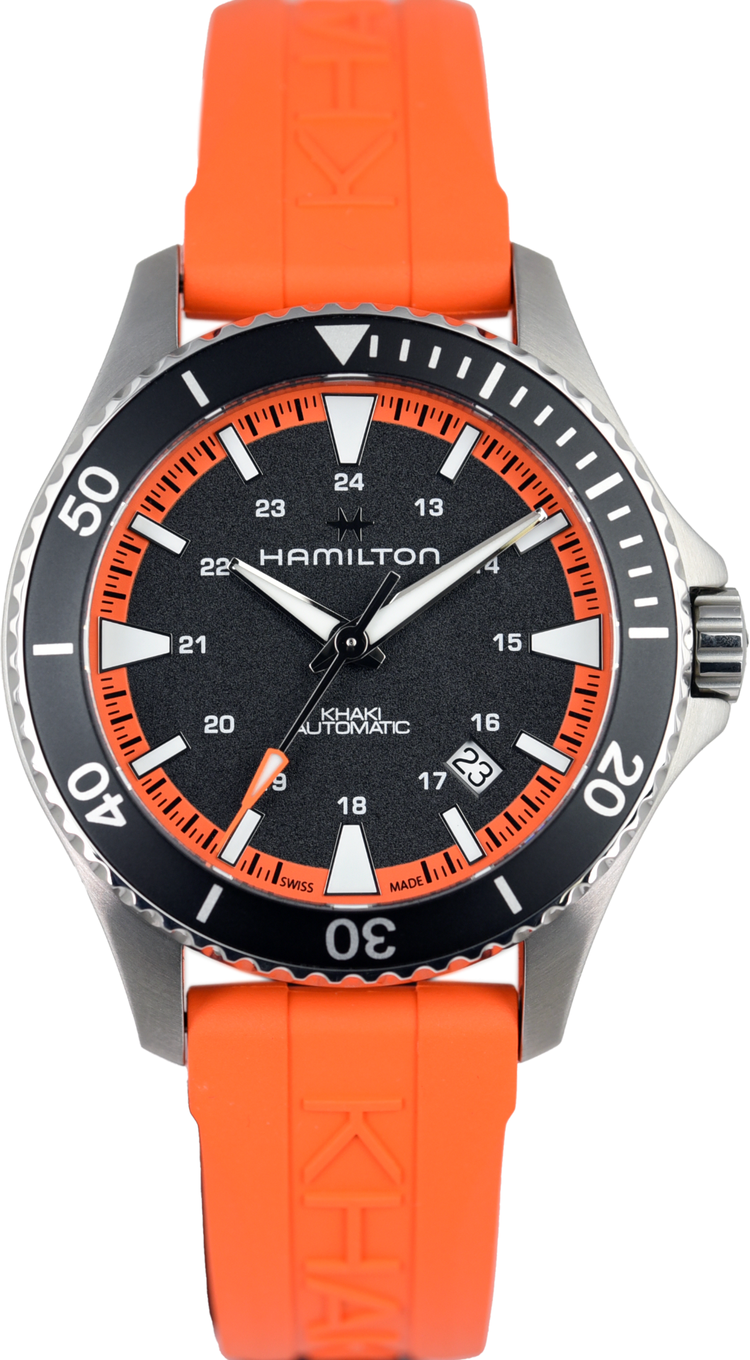 Hamilton Khaki Navy Scuba Automatic Men's Watch H82395331 - Pre-Owned Luxury Diver Watch for Swimming, Sailing & Everyday Wear