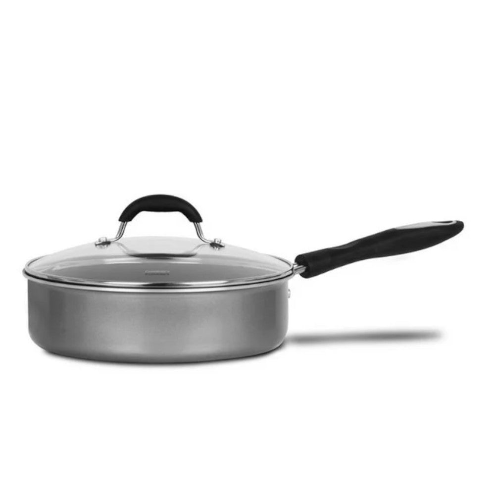 Cuisinart 5533 24SVEC 3-Quart Nonstick Saute Pan with Glass Lid - Perfect for Sauteing, Frying & Simmering on Stovetop