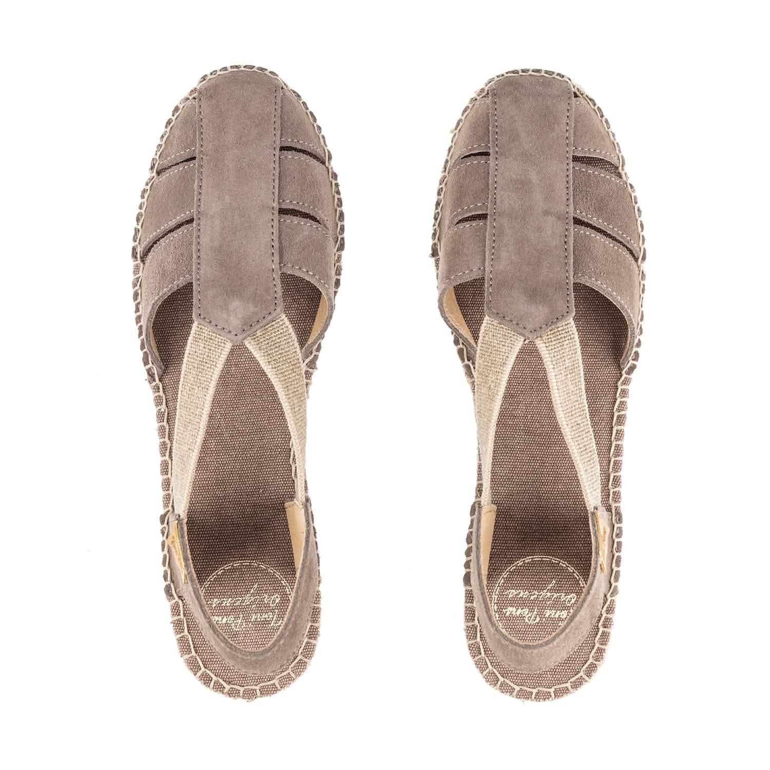 Women's Plain Suede Leather Wedge Espadrille Shoes - Comfortable Casual Summer Sandals for Beach, Vacation & Everyday Wear