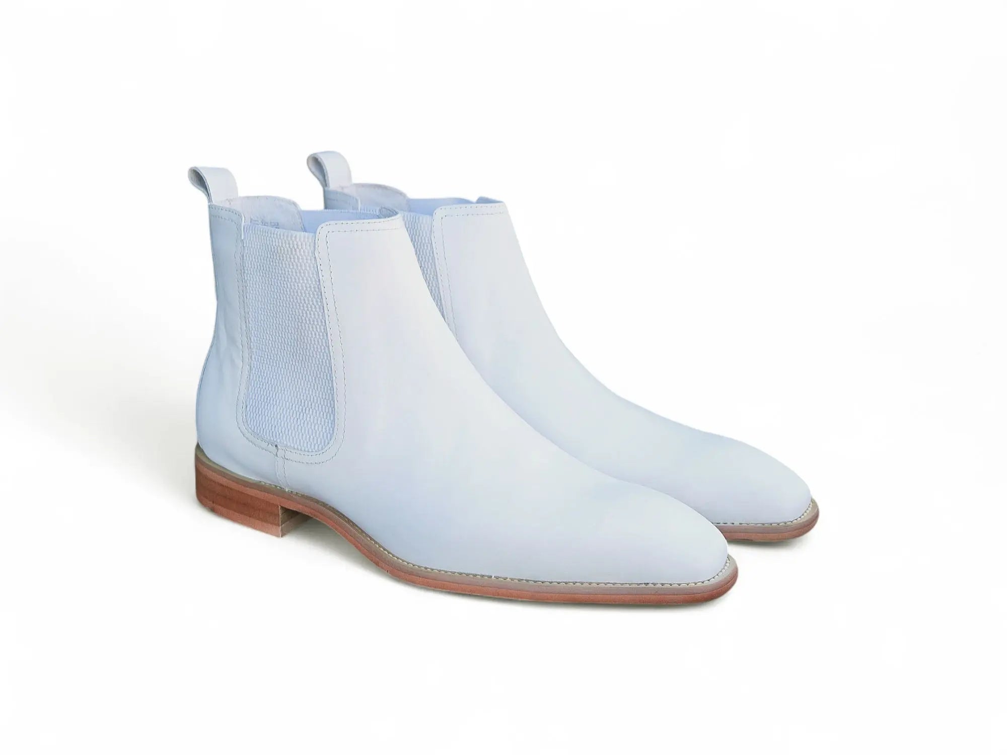 Premium Genuine Calfskin Leather Chelsea Boots for Men - Comfortable Slip-On Ankle Boots with Elastic Sides - Perfect for Casual Wear, Office & Outdoor Activities