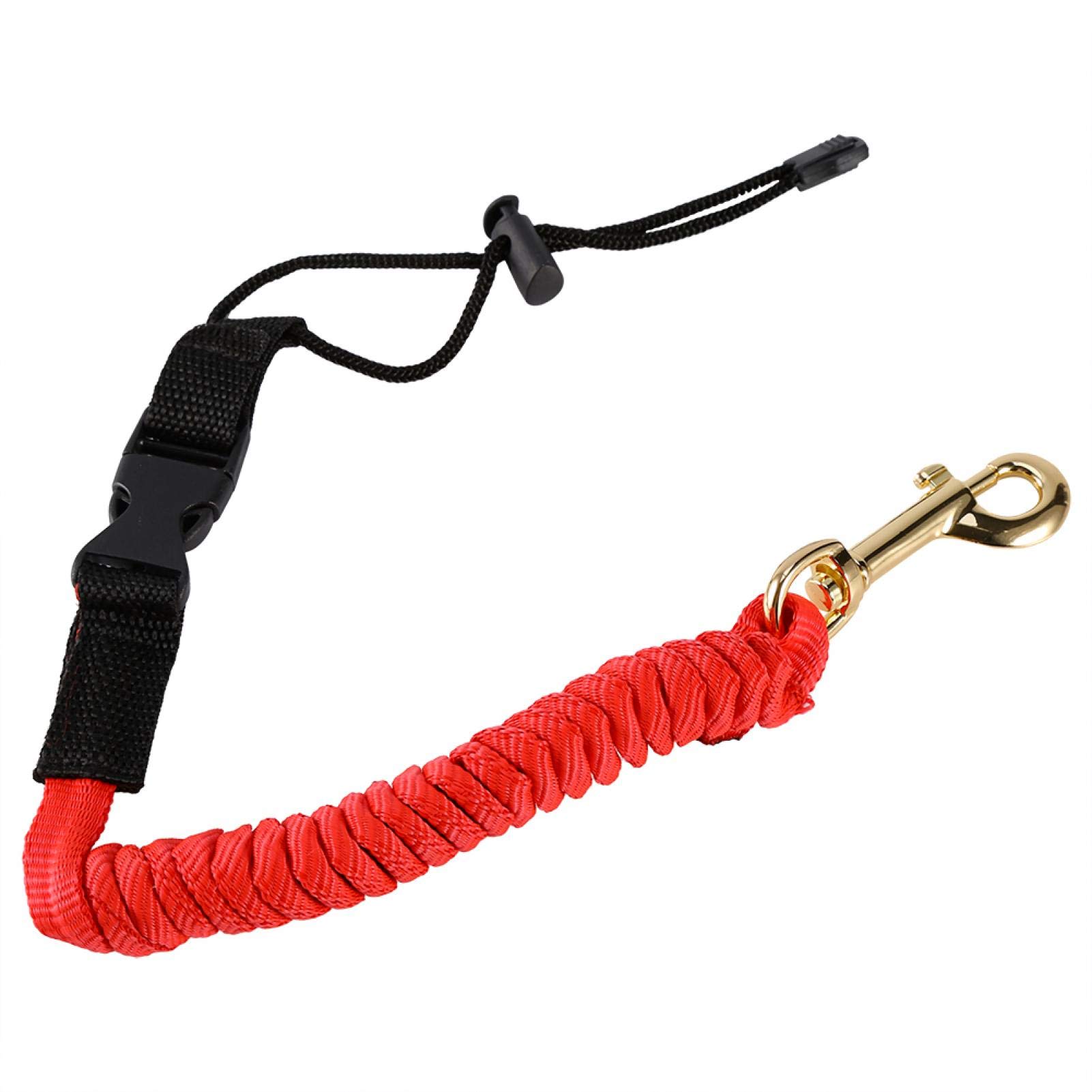 **50CM Stretchable Kayak Lanyard Cord with Zinc Alloy Hook - Super Strong & Safe Canoe Paddle Leash for Fishing, Buoyancy Aid & River Rafting - Perfect for Water Sports & Outdoor Adventures**
