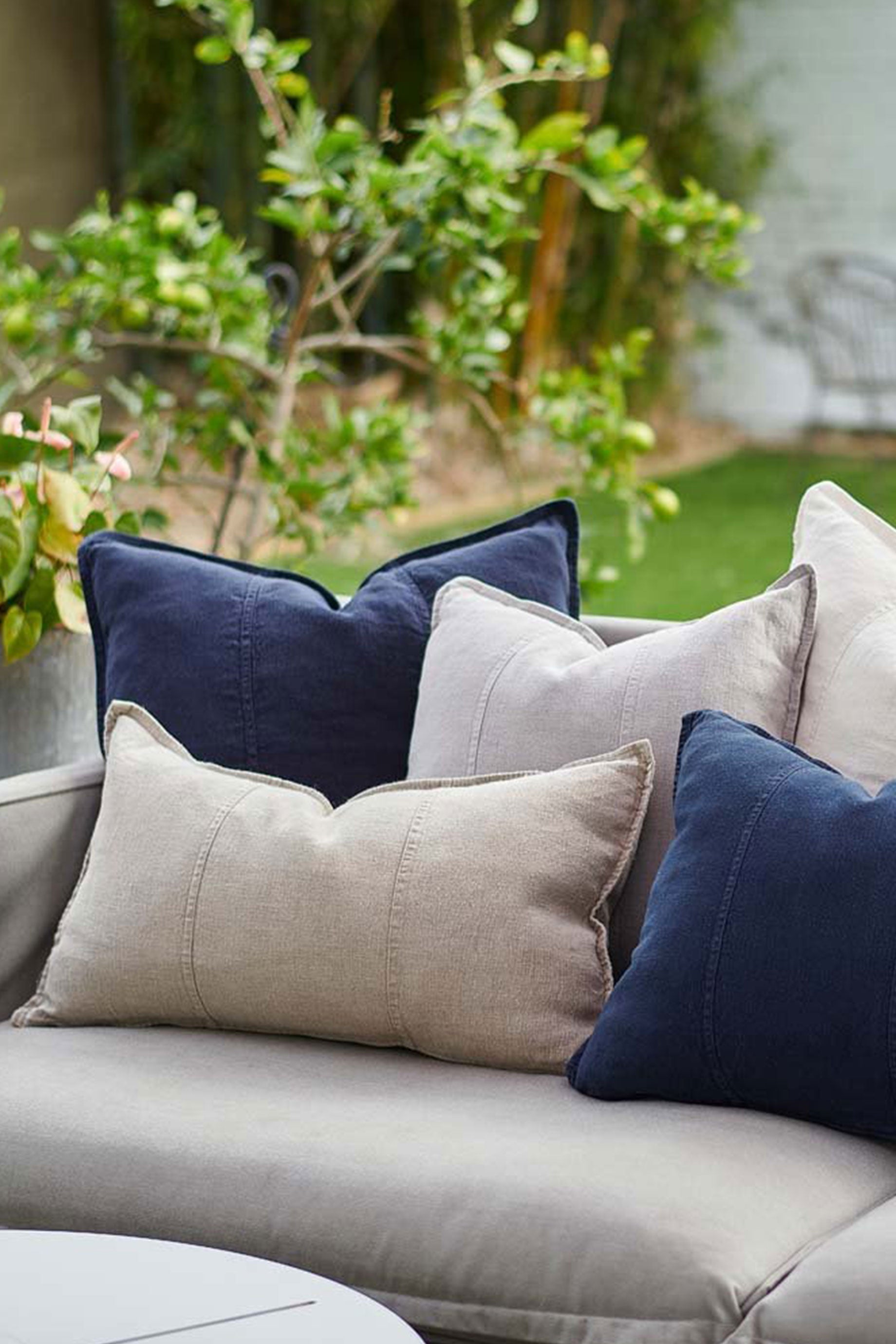 Premium Eadie Linen Throw Blanket 40x60 Inches - Soft & Breathable for Bed, Sofa, and Outdoor Use