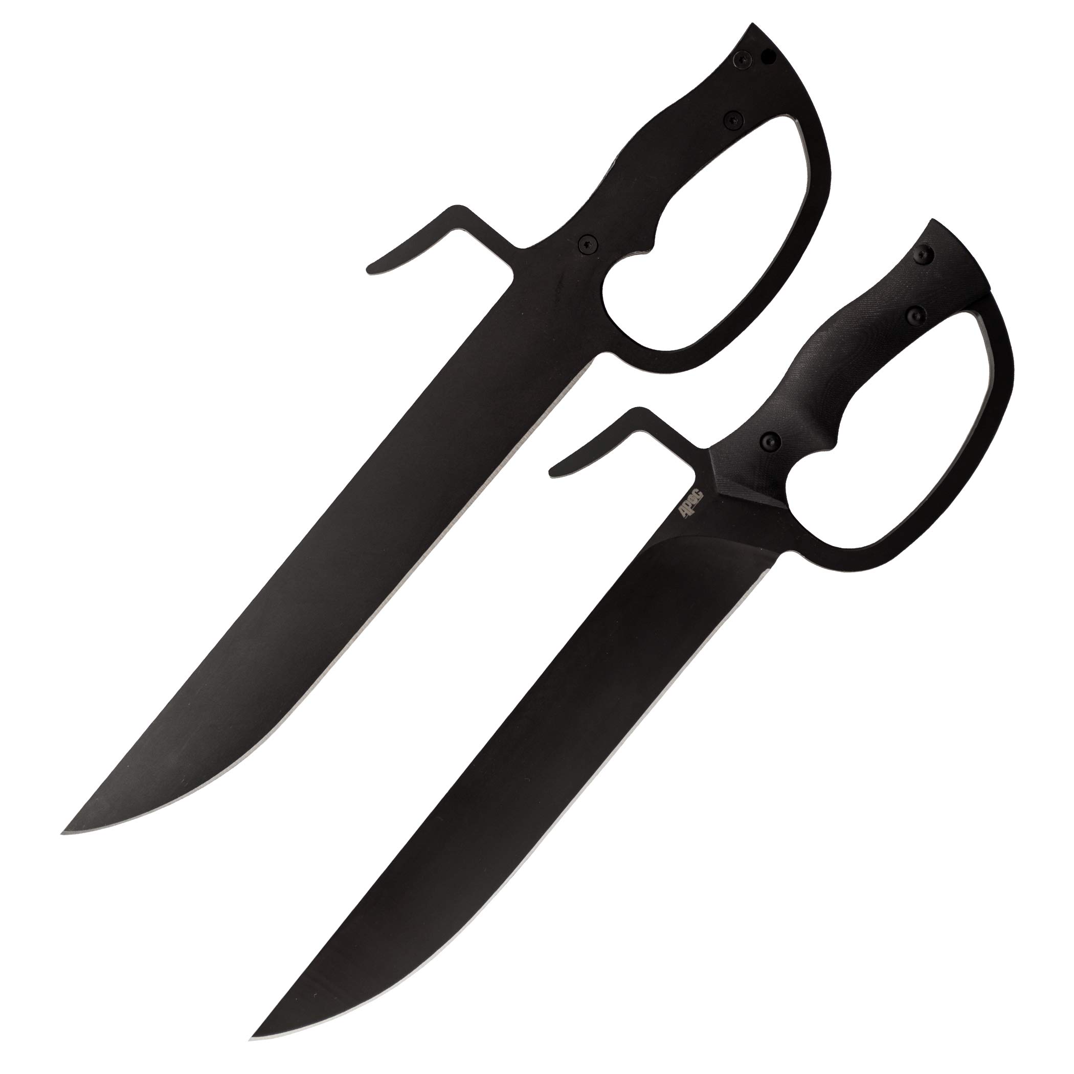 APOC Butterfly Swords SD35590 - Black Tactical Training Knives for Martial Arts Practice, Self Defense, and Cosplay | Durable Full Tang Construction | Perfect for Collectors and LARP Enthusiasts