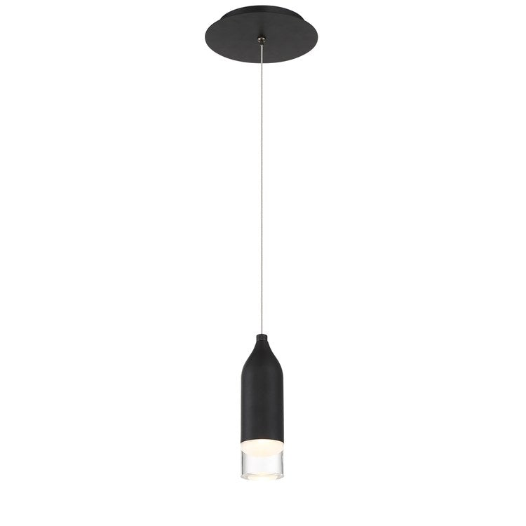 8 LED Pendant Light - 3000K Warm White - Modern Single Hanging Light Fixture for Kitchen Island, Dining Room, or Bedroom Lighting