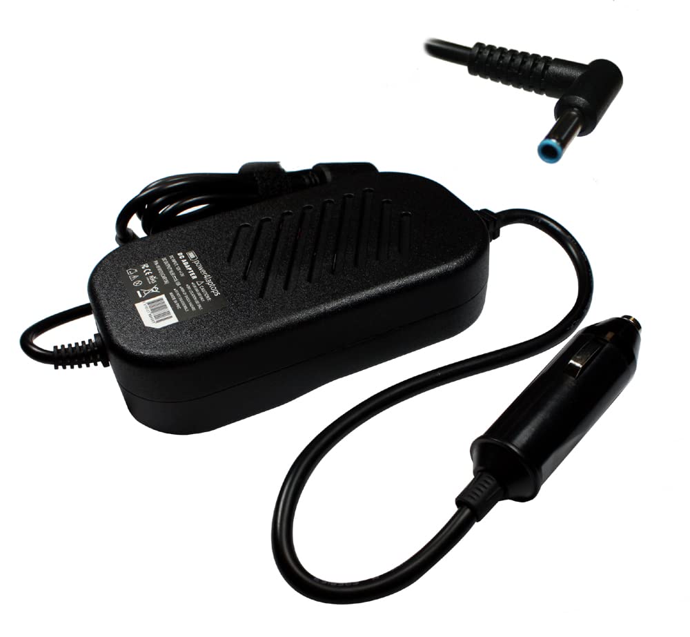 HP Pavilion 17-f050no Laptop Car Charger - 90W DC Power Adapter with Smart IC Technology for Safe Charging | Perfect for Road Trips, Business Travel & Emergency Power Backup