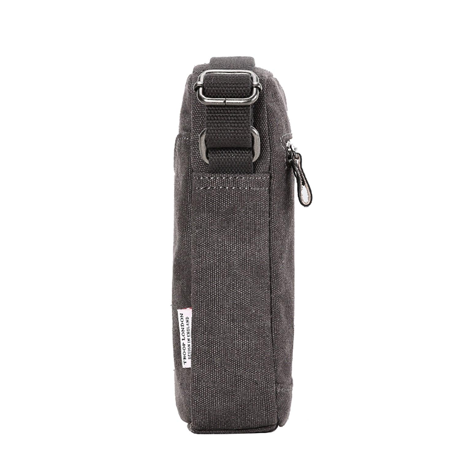 TRP0405 S Troop London Classic Canvas Small Crossbody Bag - Stylish & Durable for Daily Use, Travel, and Outdoor Activities