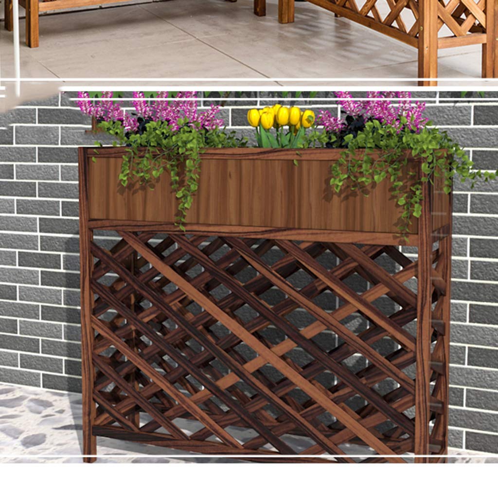 Natural Hardwood Bonsai Display Shelf - Carbonized Plant Stand with Combinable Design for Potted Plants, Flowers & Home Decor | Perfect for Indoor House, Garden & Outdoor Use