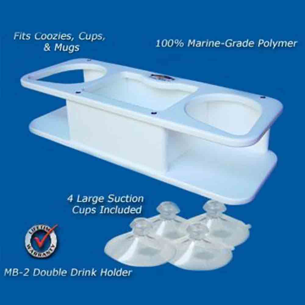 Deep Blue Marine Boat Drink Holder & Storage Box - Waterproof & Rustproof for Boats, Yachts, Kayaks - Perfect for Fishing, Cruising & Water Sports