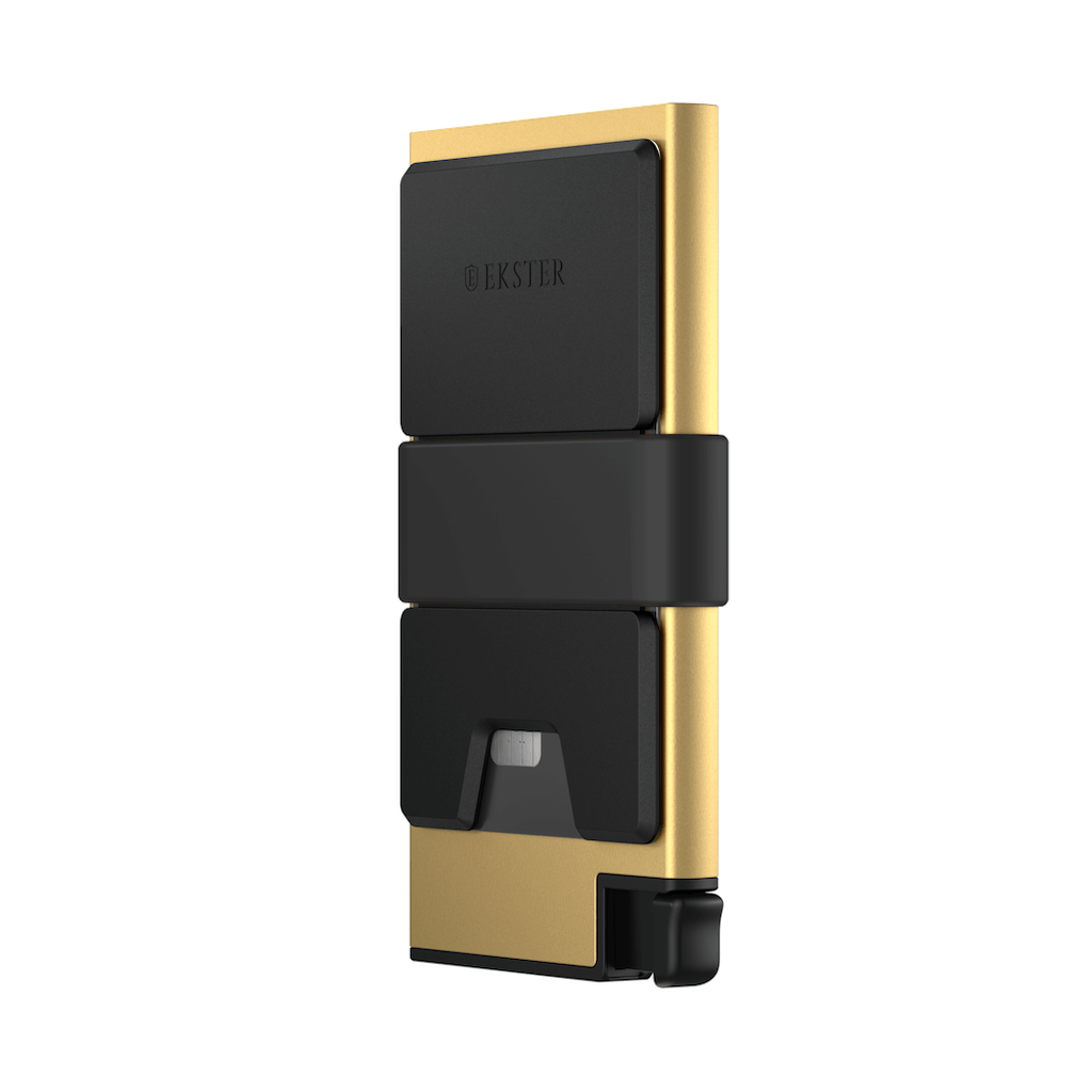 18K Gold Luxury Card Holder - Slim RFID Blocking Credit Card Wallet for Men & Women - Perfect for Business, Travel, and Everyday Use