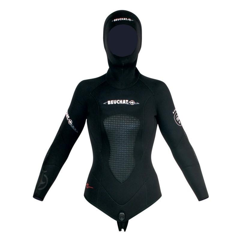 Beuchat ATHENA 7mm Women's Wetsuit Jacket for Scuba Diving, Snorkeling & Water Sports - Warm & Comfortable Neoprene Diving Gear