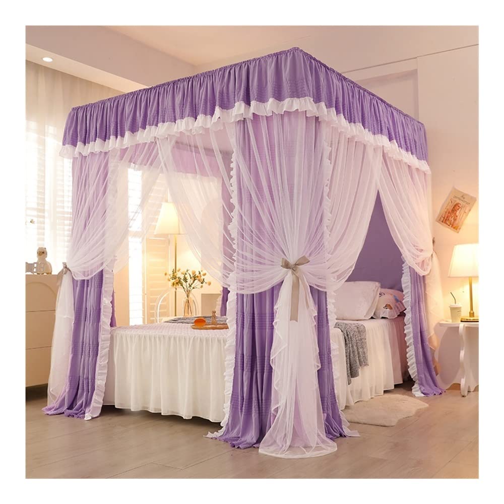 Mosquito Net Bed Canopy for Bedroom - Universal Dustproof Bed Curtain for Boys & Girls - All-Season Protection from Insects & Dust - Perfect for Kids' Rooms, Dormitories & Outdoor Camping