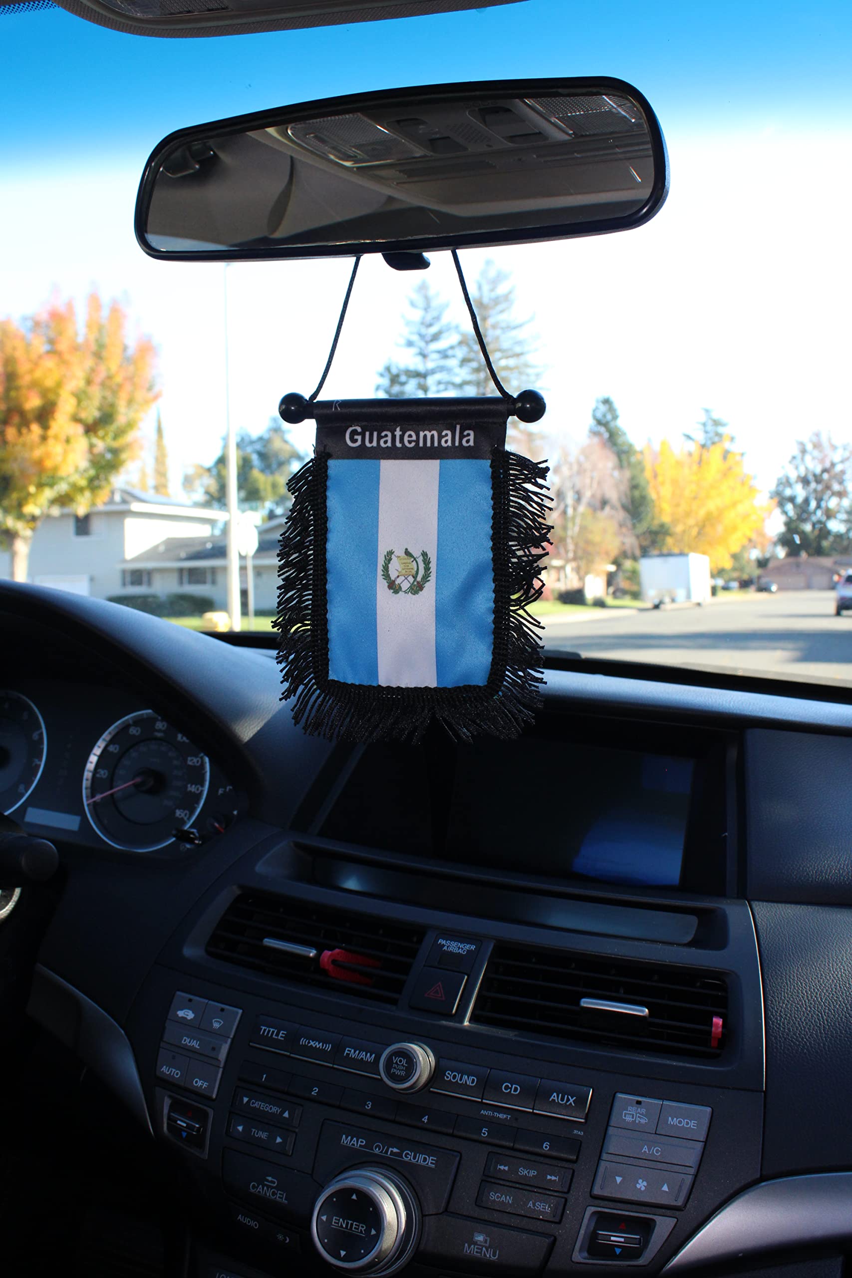Guatemala Flag Car Mirror Hanger - Patriotic Guatemalan Rear View Mirror Flag for Cars, Trucks & SUVs | Perfect for National Holidays, Parades & Showing Guatemalan Pride