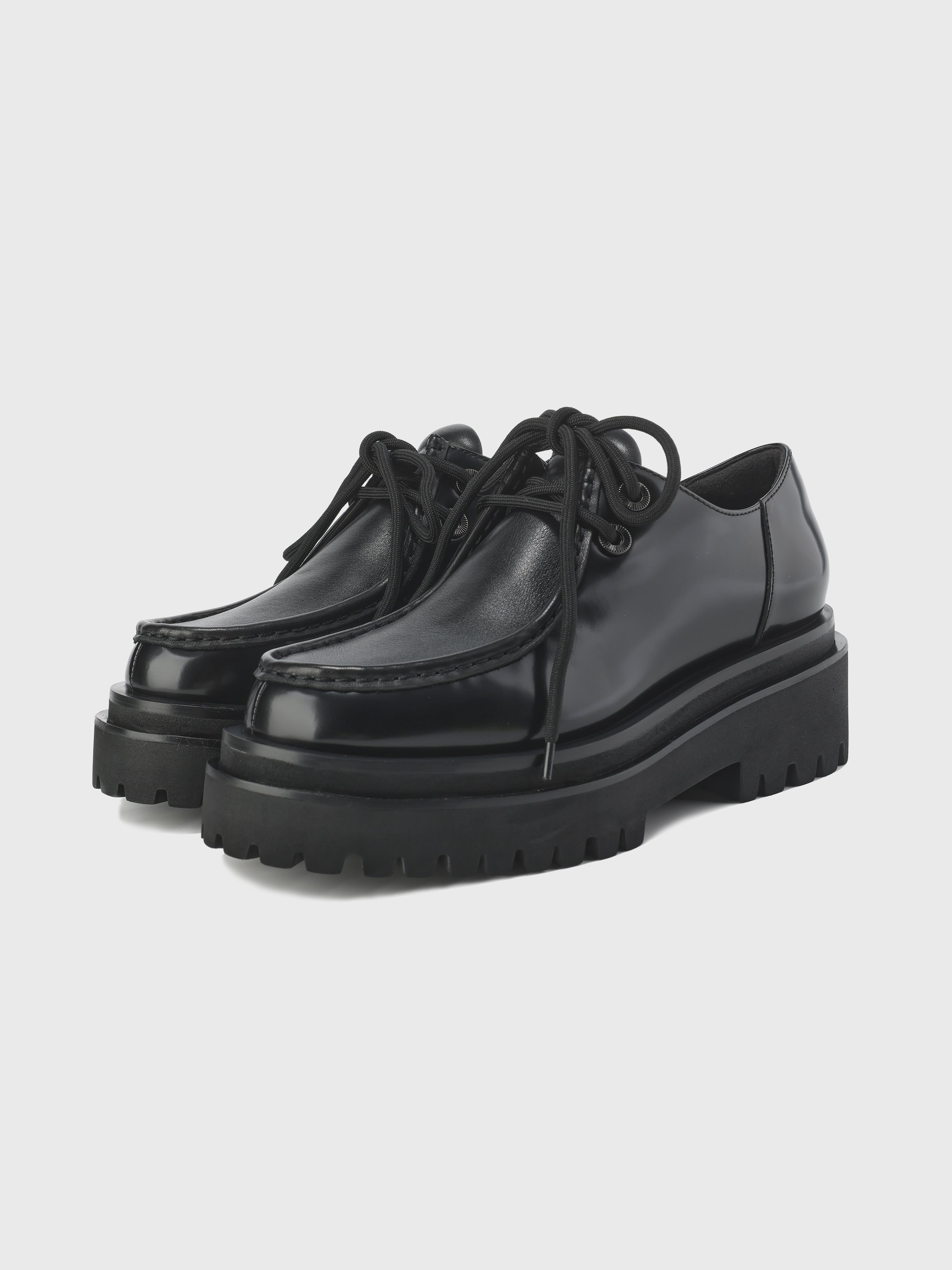 Stylish Platform Lace Up Derby Shoes for Women - Comfortable Chunky Heel Oxfords for Casual Outfits & Office Wear