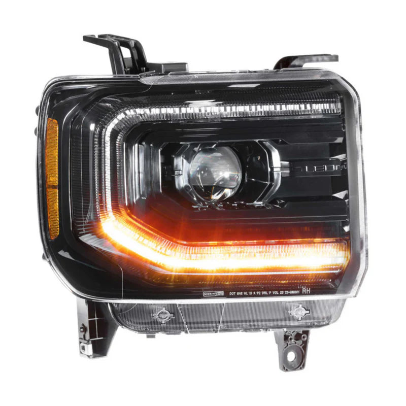 GMC Sierra LED Headlights - Morimoto XB Series - Compatible with 2014-2018 Models - Multi-Color RGB Lighting - Upgrade Your Truck's Style & Visibility - Perfect for Night Driving & Off-Road Adventures