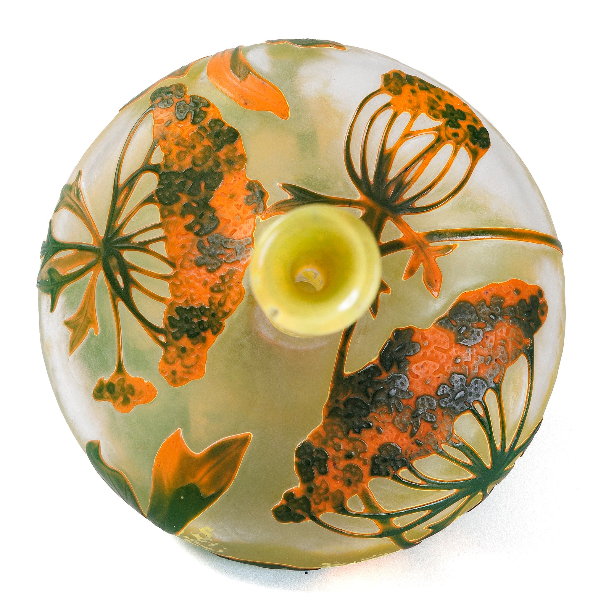 Daum Nancy Berce des Prés Cameo Glass Vase - Antique French Art Nouveau Floral Vase for Home Decor, Wedding Centerpiece & Luxury Gift