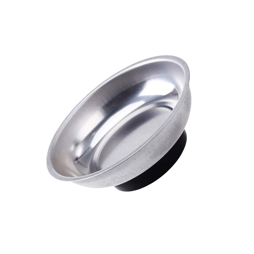 **3 Inch Magnetic Tool Tray - Round Serving Dish for Screws, Bolts & Sockets | Strong Magnetic Parts Holder | Perfect for Workshops, Garages & DIY Projects**