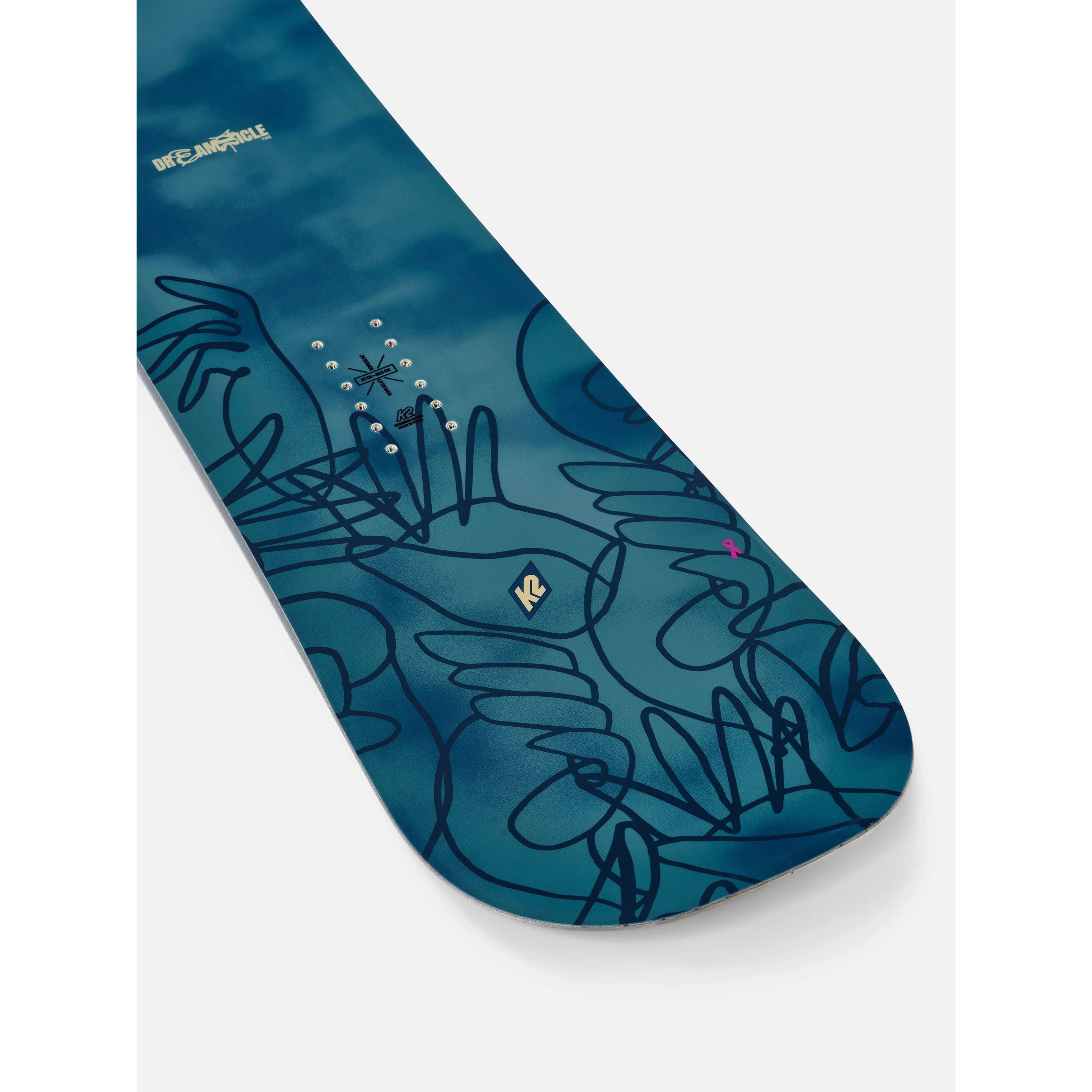 K2 Dreamsicle Snowboard 2025 - All-Mountain Freestyle Snowboard for Men & Women | Perfect for Park, Powder & Groomed Runs