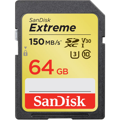 High-Speed Extreme SD Card - 64GB/128GB/256GB, V30, U3, C10, UHS-I, 150MB/s Read & 70MB/s Write - Perfect for 4K Video, DSLR Cameras, and Action Cameras