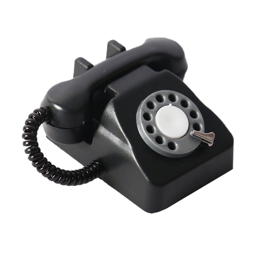 Vintage Mini Rotary Phone Toy - Dollhouse & Desk Decor for Home & Office