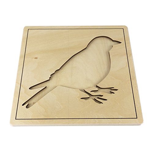 Premium Wooden Montessori Bird Puzzle for Toddlers - Educational Learning Toy for Kids Ages 2-4 - Perfect for Preschool Classroom & Homeschool Activities