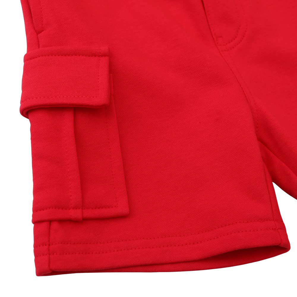 DINGDONG'S CLOSET Boys' Drawstring Cargo Shorts for Toddlers - Comfortable Elastic Waist Playwear for Outdoor Activities & Summer Adventures