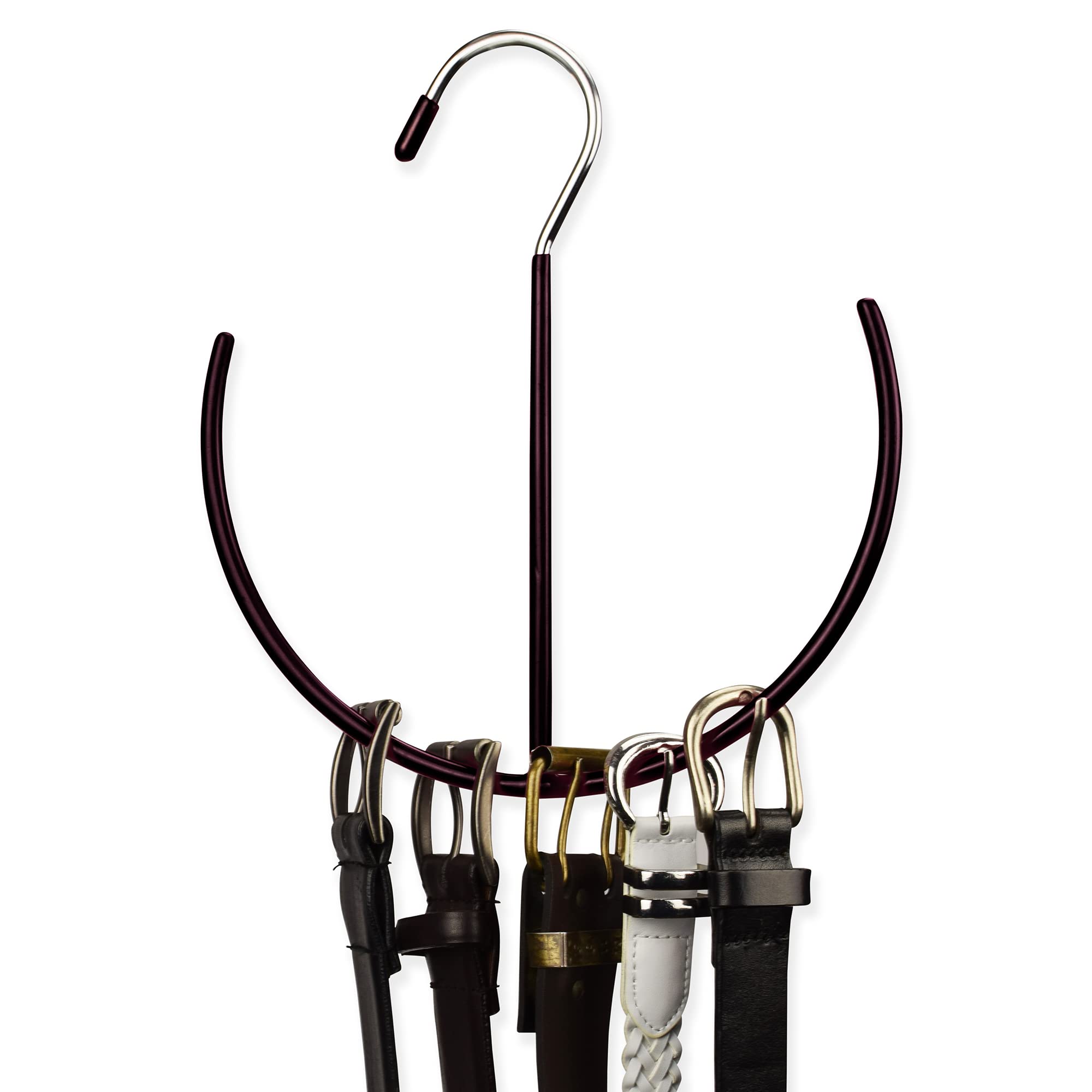 EASYVIEW Space Saving Belt & Scarf Organizer - Multi-Purpose Hanging Rack for Ties, Shoes, Gym Bags - Perfect for Closet & Wardrobe Organization (Ideal for Small Spaces & Travel)