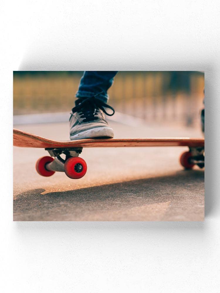 Premium Skateboard with High-Grip Red Wheels & Durable Wrapped Canvas Deck - Perfect for Street Skating, Tricks, and Commuting