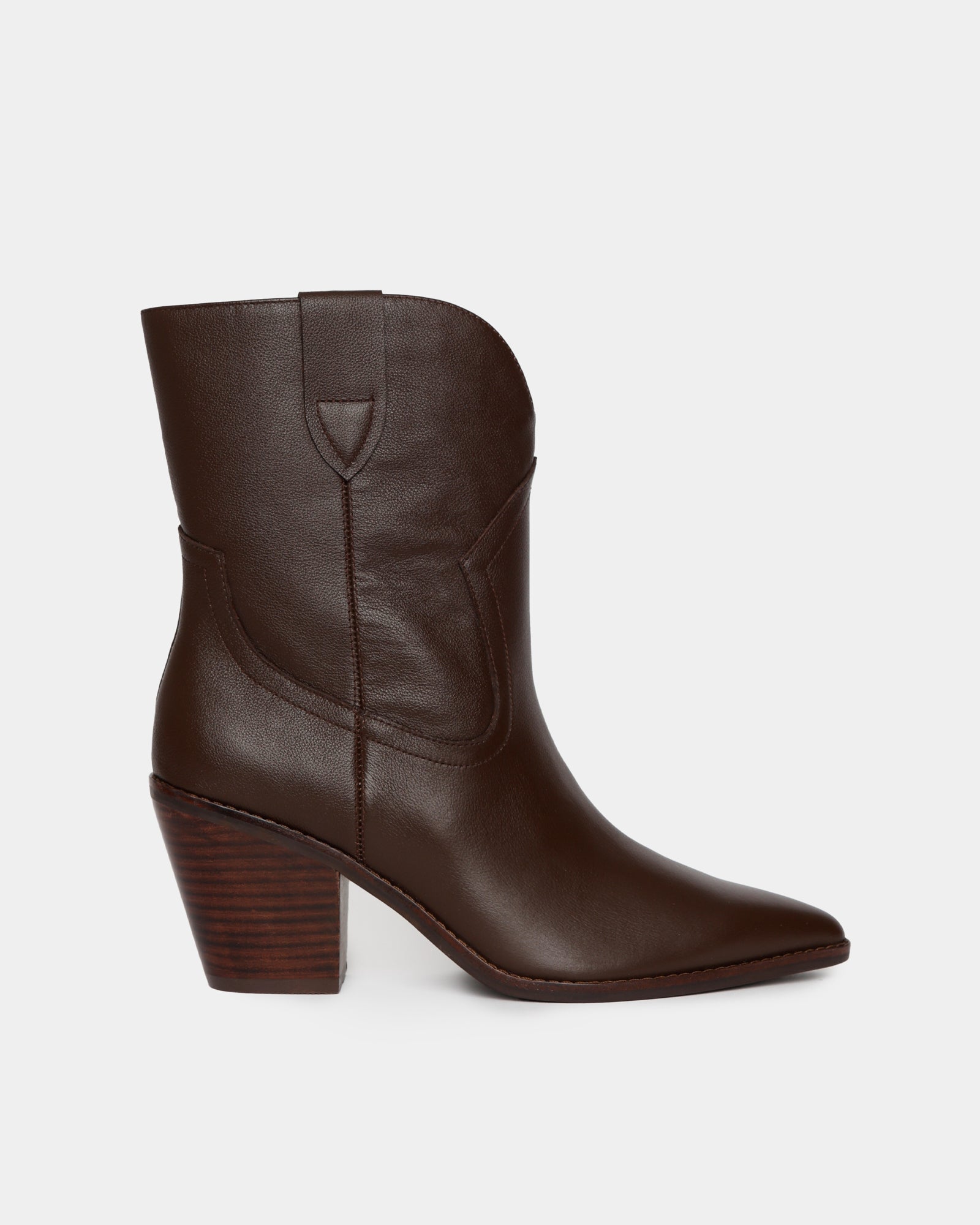 Rennes Women's Mocha Leather Ankle Boots - Stylish & Comfortable for Fall & Winter Fashion Outfits