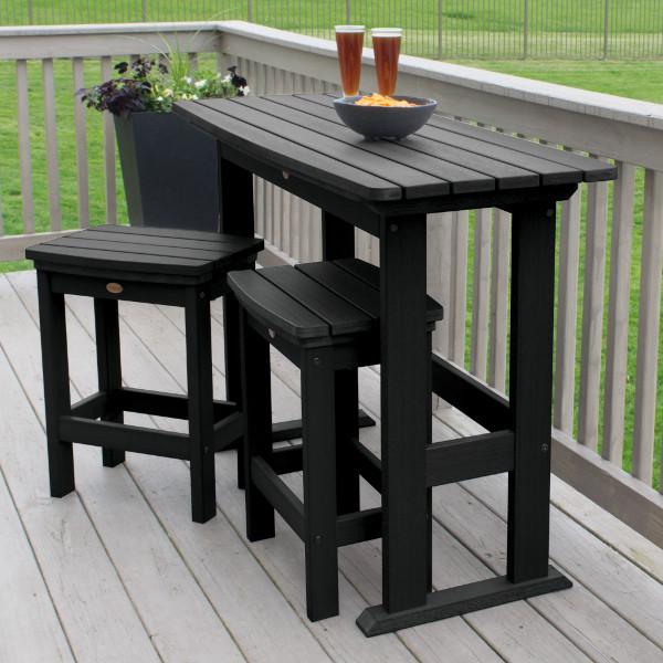 Lehigh 3-Piece Counter Height Balcony Set - Outdoor Patio Furniture for Small Spaces, Bistro Dining, and Apartment Living