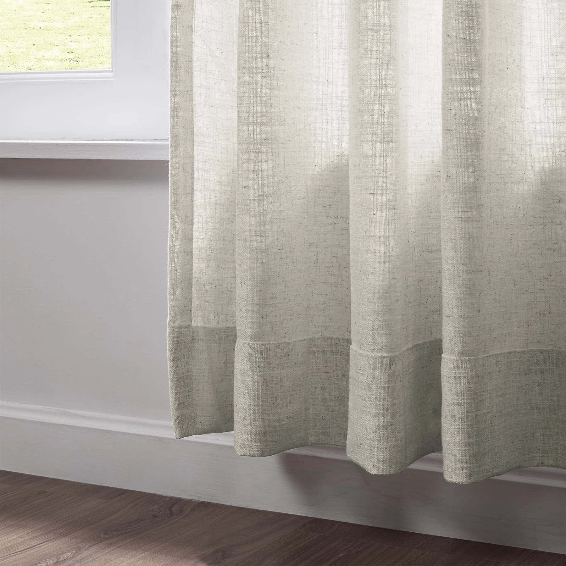 Liz Linen Extra Wide Pleated Curtains for Living Room & Bedroom - Blackout Thermal Insulated Drapes for Home Decor