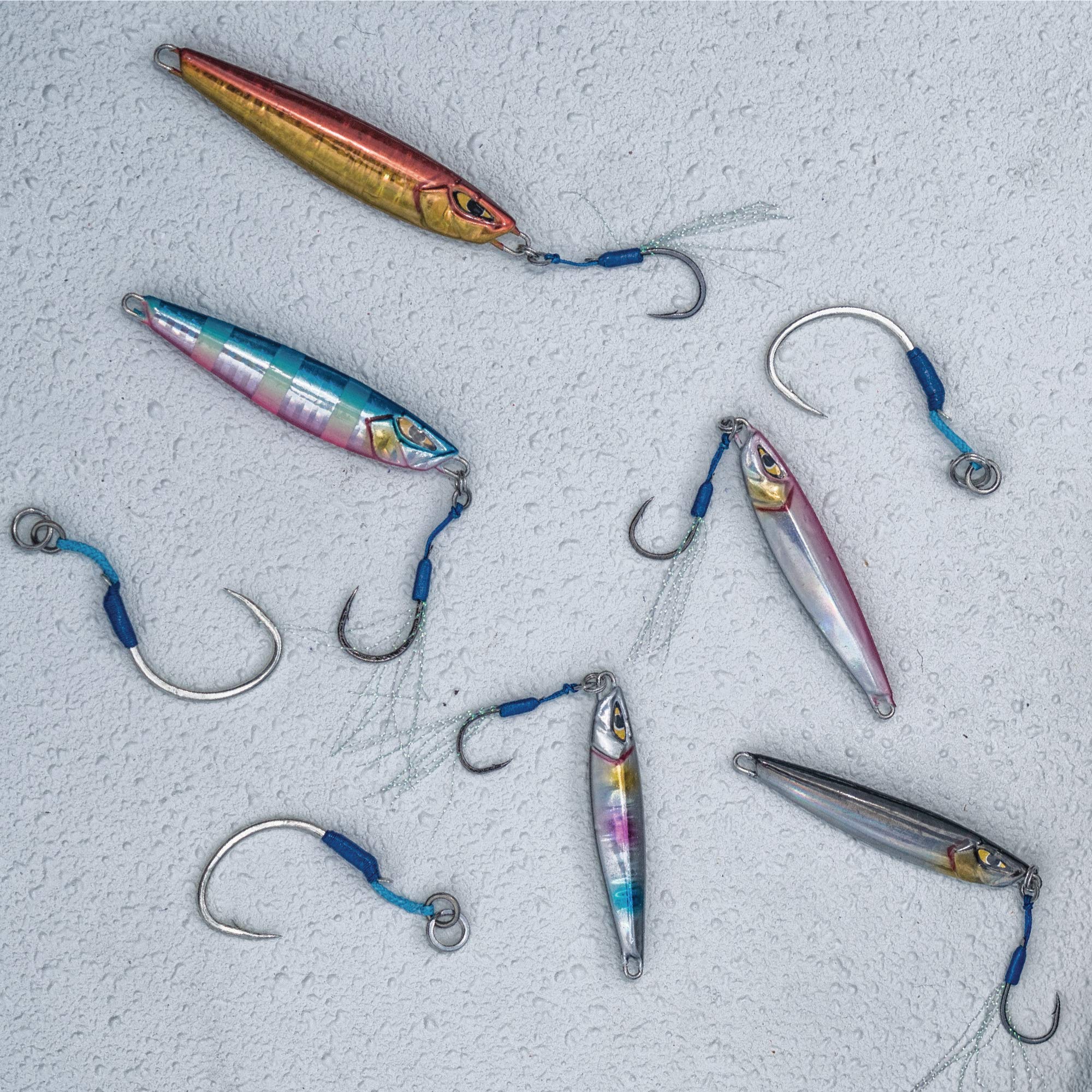 Mustad Rip Roller Slow Fall Jig Rasta 300g/11Oz - Premium Saltwater Fishing Lure for Bass & Walleye - Perfect for Deep Water & Offshore Angling