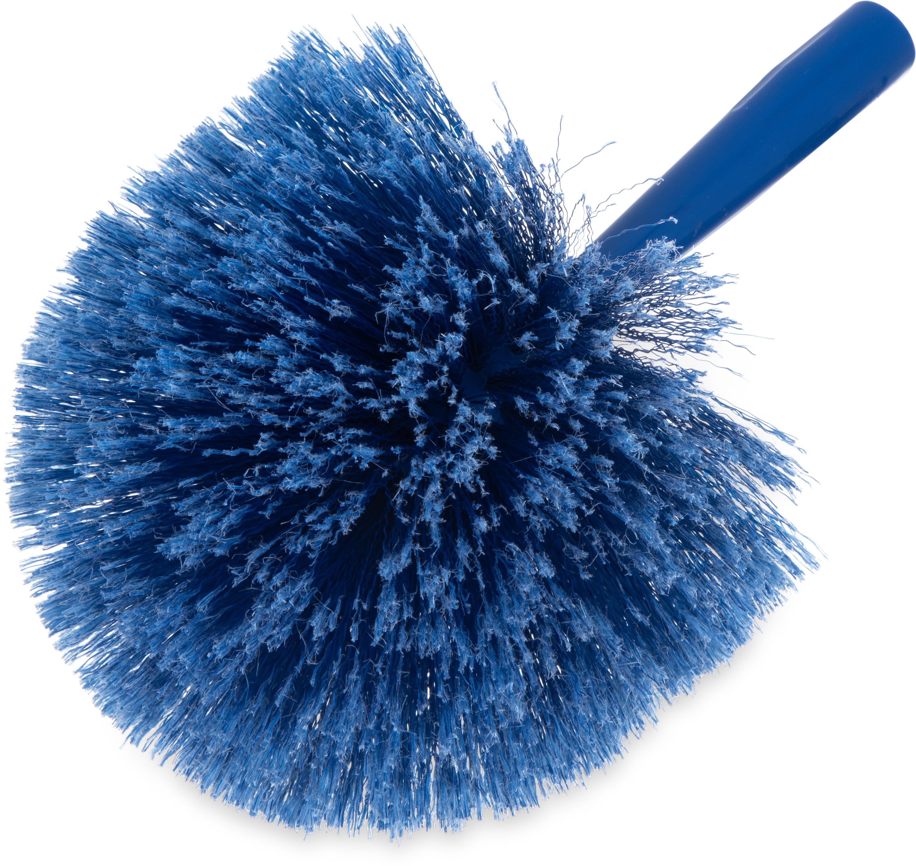 Flo Pac® Round Duster with Soft Flagged PVC Bristles - Blue (1 Pack) - Perfect for Dusting Furniture, Ceiling Fans, and Hard-to-Reach Areas
