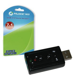 USB 2.0 External Sound Card Adapter for PC Laptop - High Quality Audio Converter with 3.5mm Jack for Headphones, Microphone & Speakers | Perfect for Gaming, Online Meetings & Music Listening