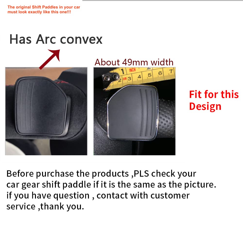 Premium Carbon Fiber Steering Wheel Paddle Shifter Extensions for Audi Q5 A8 A6 A4L Q7 - Black Car Accessories | Enhance Driving Experience & Sporty Look