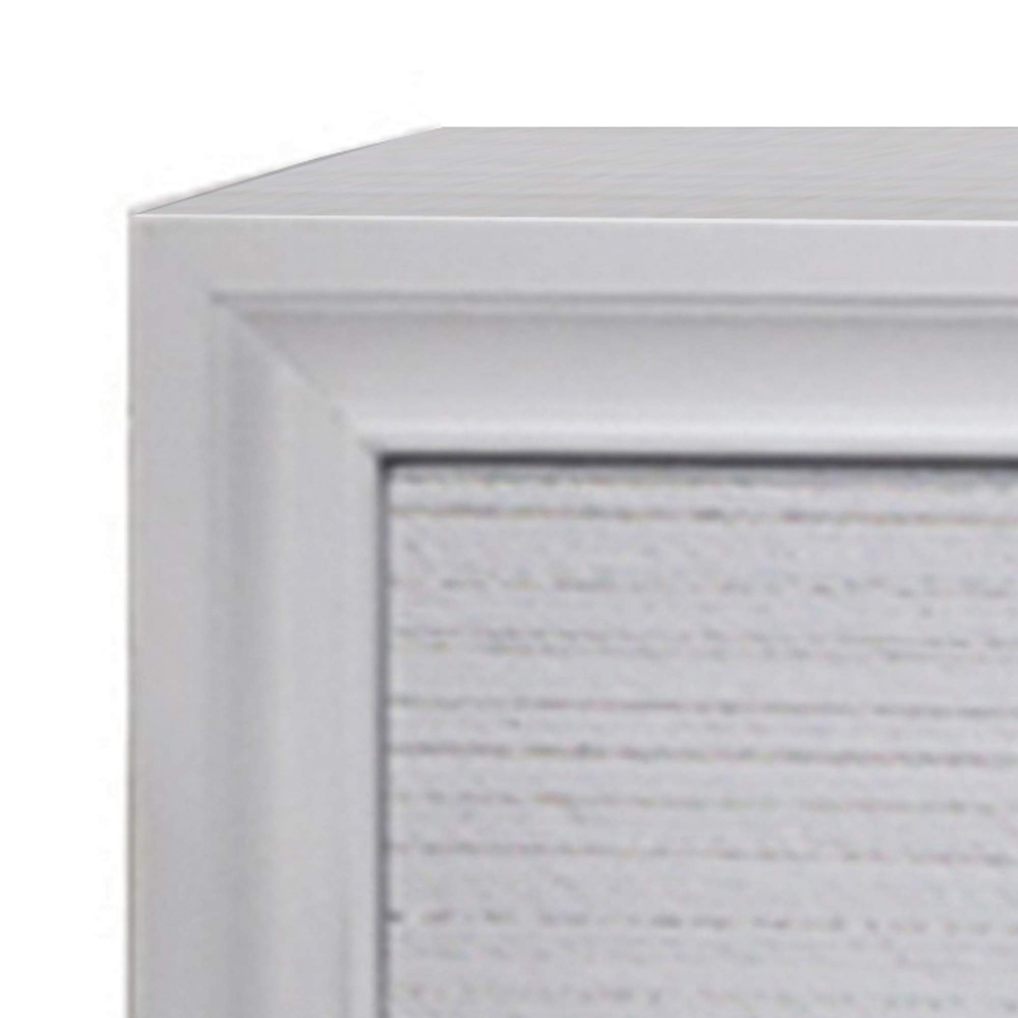 Benzara Stylish 3 Drawer Wood Nightstand - Modern White Bedside Table for Bedroom, Living Room & Nursery Storage
