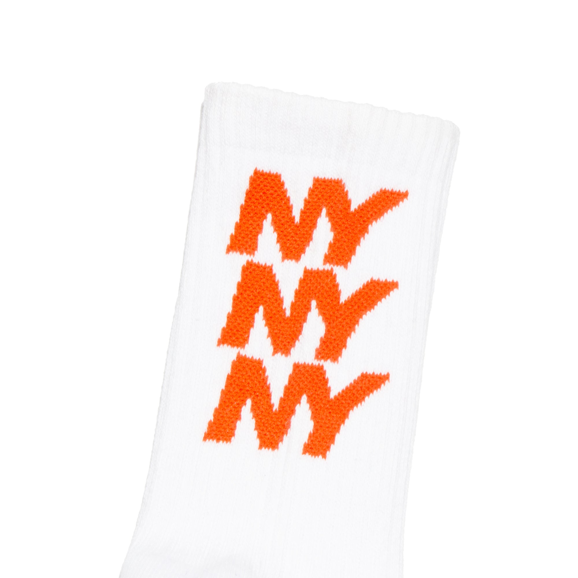 Only NY NY Repeat Crew Socks - White | Comfortable & Durable Cotton Socks for Men & Women | Perfect for Casual Wear, Sports & Everyday Use