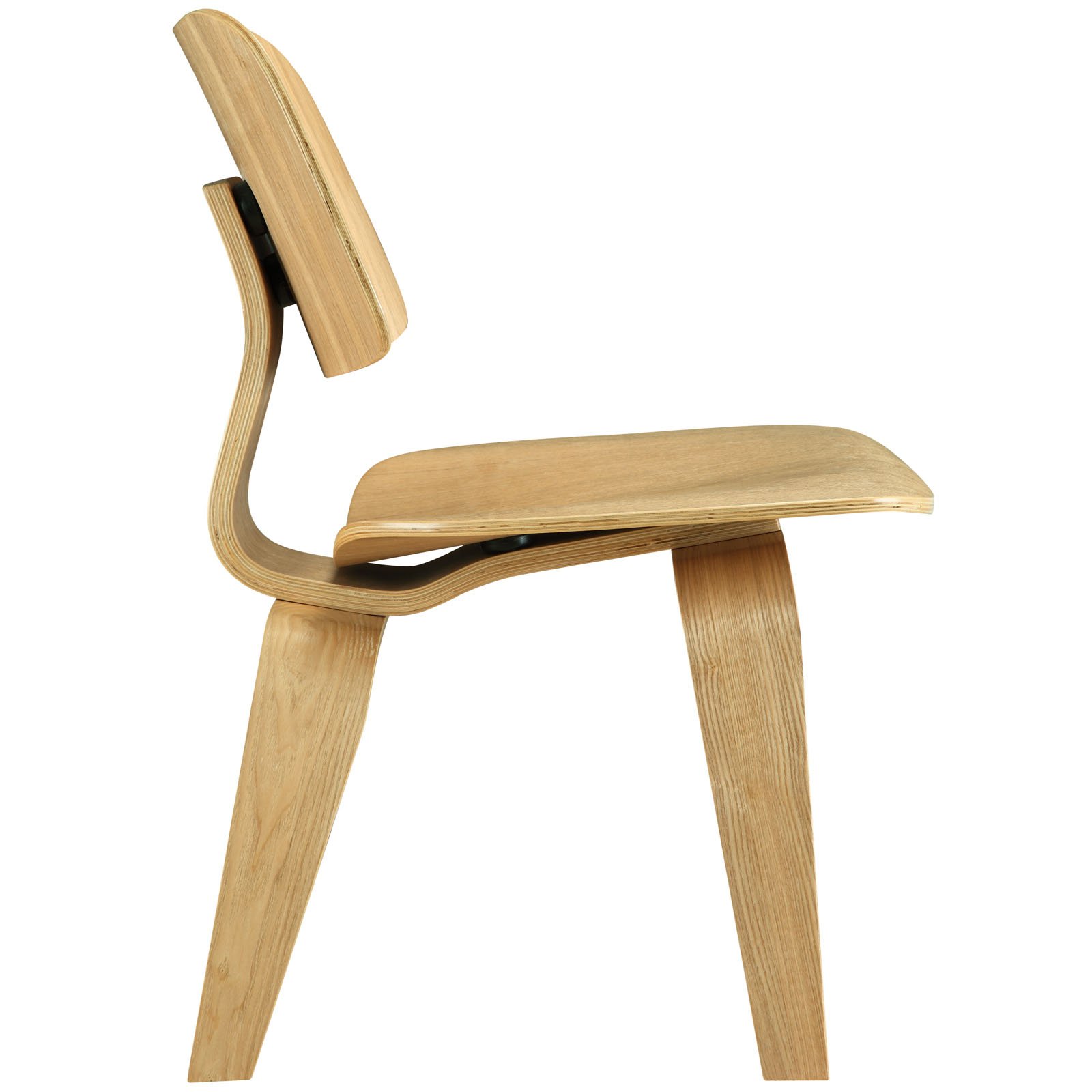 Modway Fathom Mid-Century Modern Molded Plywood Dining Chair - Natural Wood Kitchen & Dining Room Seating - Perfect for Breakfast Nooks, Small Spaces & Contemporary Home Decor