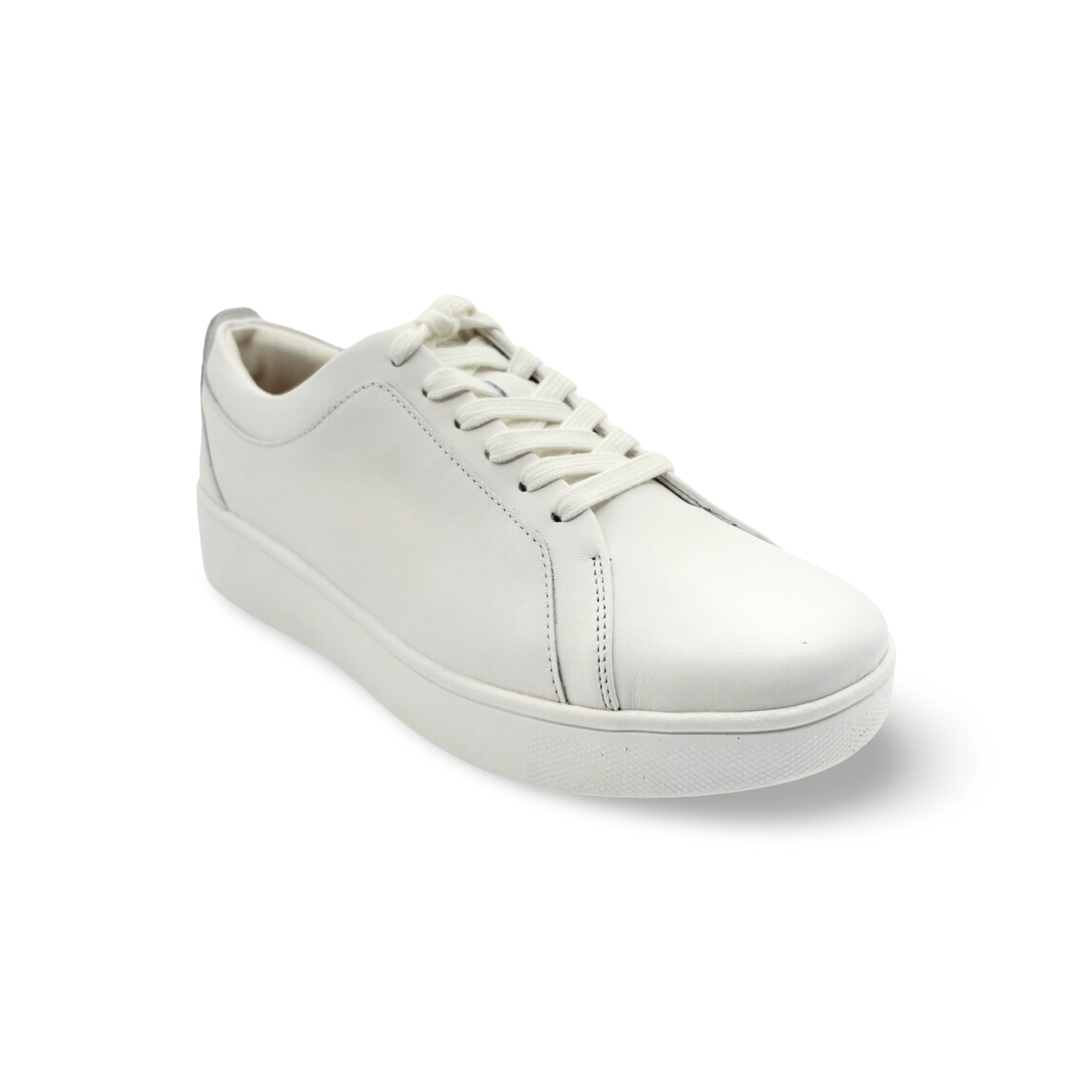 Rally White Leather Sneakers for Men & Women - Comfortable Casual Walking Shoes for Daily Wear, Gym, Travel & Street Style