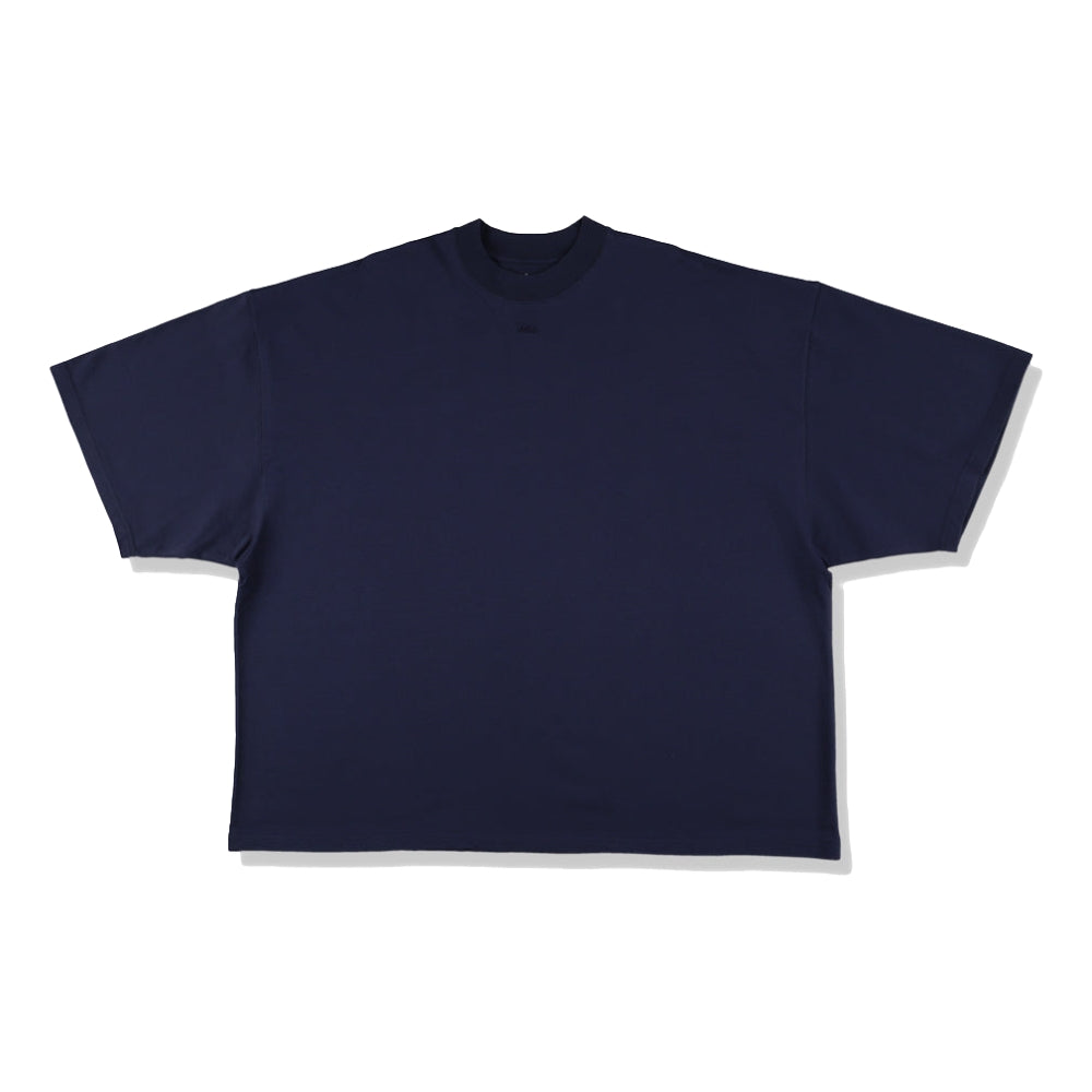 Premium A.H Short Sleeve T-Shirt for Men - Navy Blue Cotton Crew Neck Tee - Casual Wear & Everyday Outfits