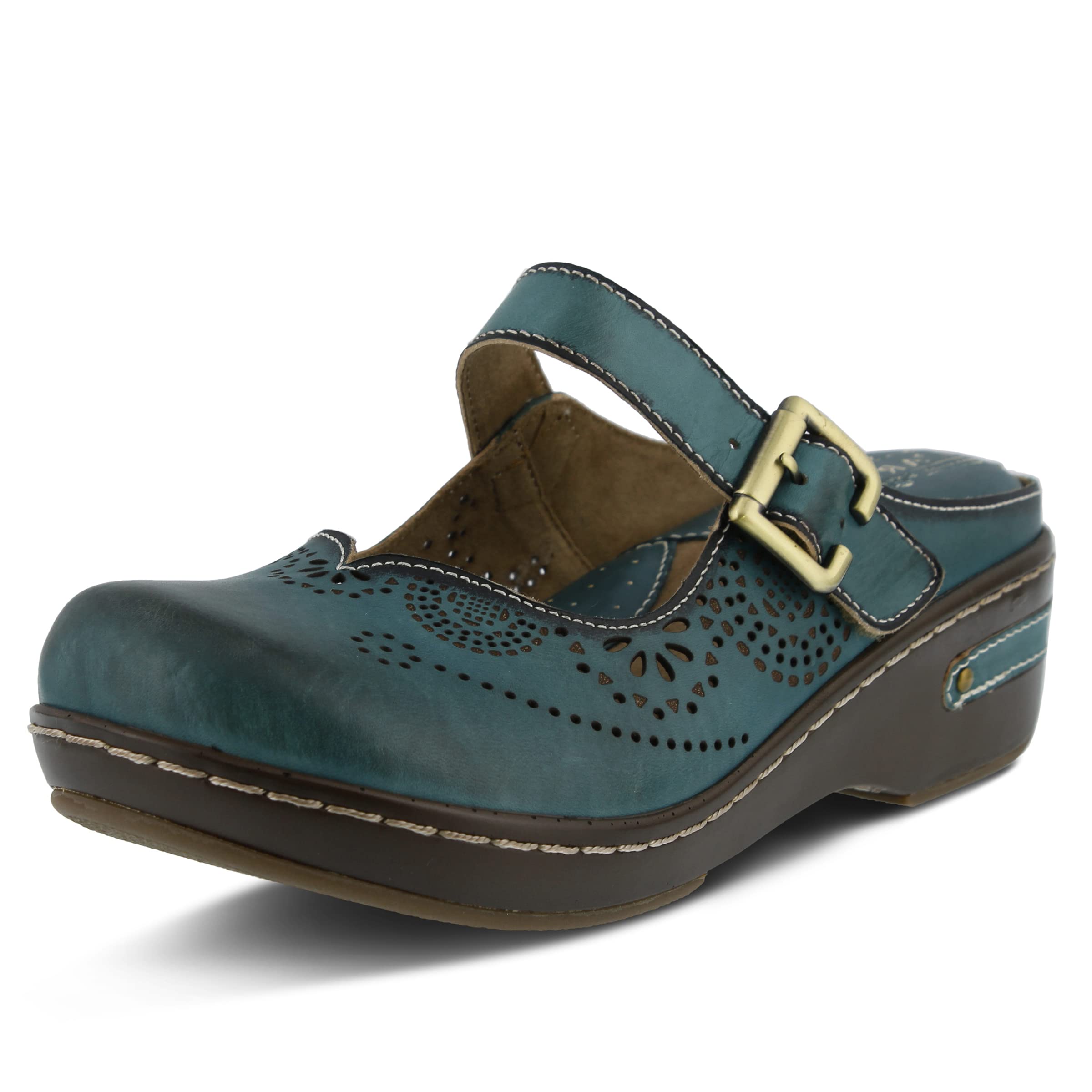 L'Artiste by Spring Step Women's Aneria Comfortable Slip-On Mule Sandals for Casual Wear & Summer Outfits