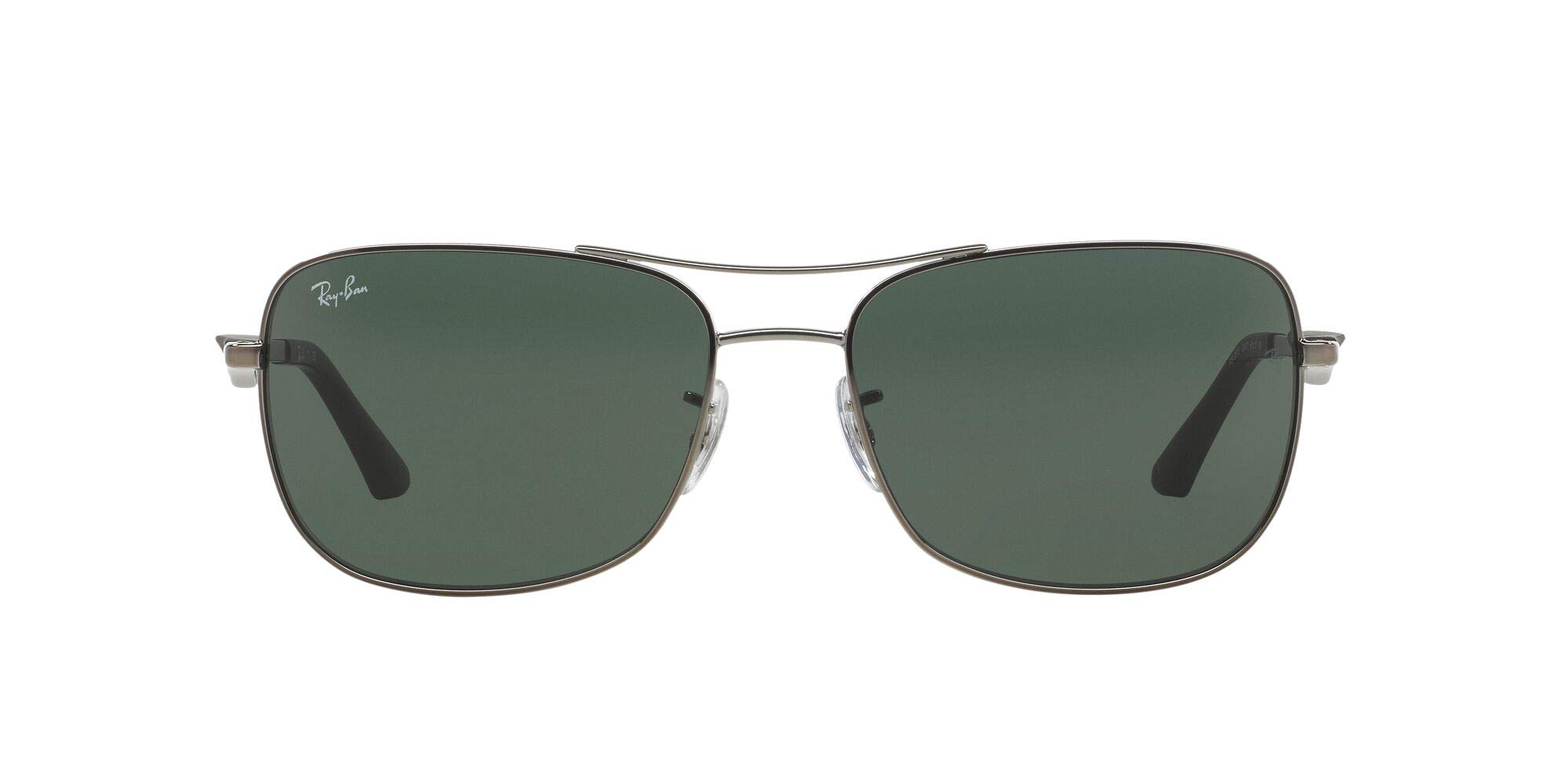 Ray-Ban RB3515 Polarized Square Sunglasses for Men - UV Protection, Lightweight Metal Frame - Perfect for Driving, Beach & Outdoor Activities
