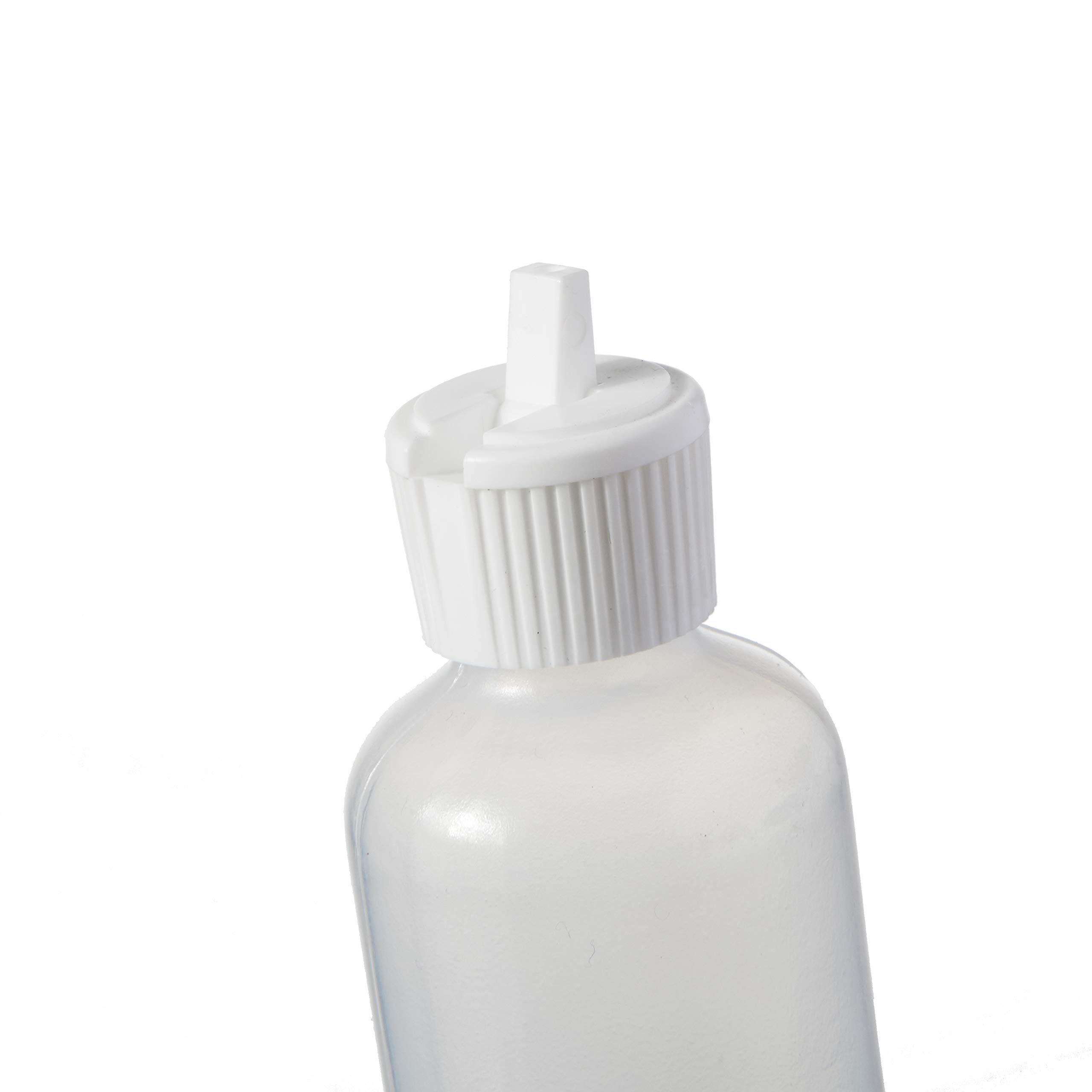 24-Pack White 4 oz LDPE Boston Round Bottles with Flip-Top Cap - Durable Plastic Containers for Essential Oils, DIY Beauty Products & Travel Toiletries