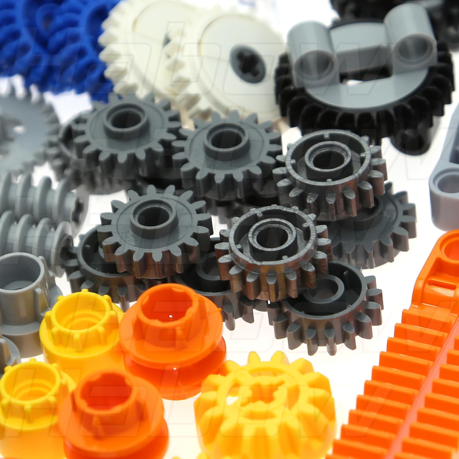 162pcs Technic Building Parts - Gears, Axles, Pins & Connectors - Compatible with Lego Technic Sets | MOC Replacement Pieces for Gearbox, Differential, Engine & Cam Kits | Perfect for DIY Technic Models & STEM Projects