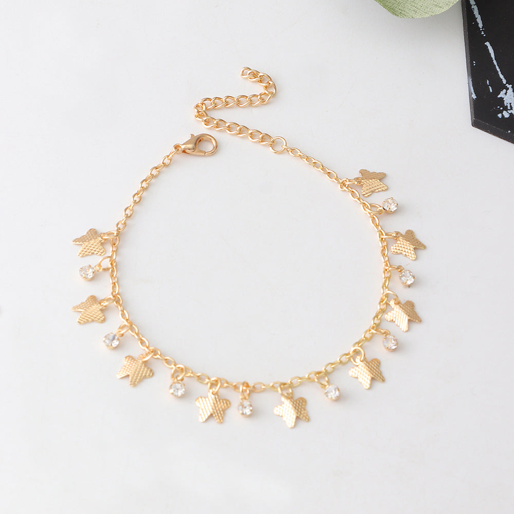 Shell Leaf Fashion Pendant Women's Sandals - Stylish Bohemian Beach Footwear for Summer Outings & Vacations