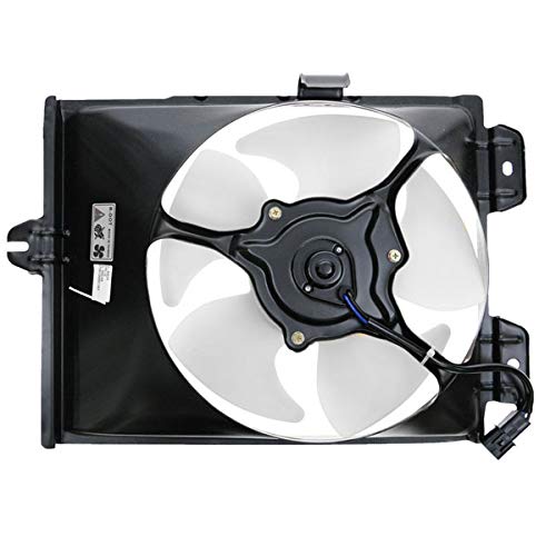 Compatible with 1997-2002 Mitsubishi Mirage A/C Condenser Cooling Fan Motor Assembly with Blade & Shroud - Perfect for AC System Repair & Cooling Performance Enhancement