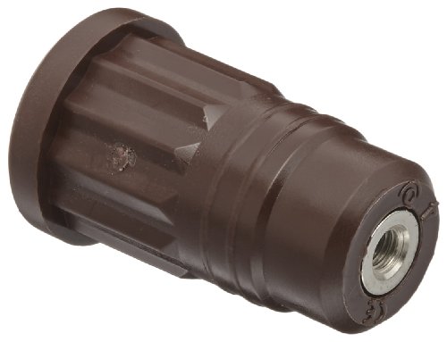 CT2914 4mm Safety Panel Mount Push-in Banana Jack with M3 Threaded Hole - 36 Amp, Brown (Pack of 50) - Ideal for Electrical Testing, DIY Projects, and Lab Equipment Connections