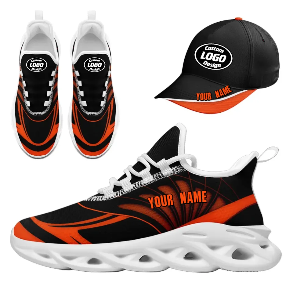 Custom Maxsoul Sneakers & Hat Combo Set - Personalized Athletic Shoes & Apparel for Gifts, Brand Promotion, Fan Festivals & Sports Events - Perfect for Running, Gym Workouts & Casual Streetwear