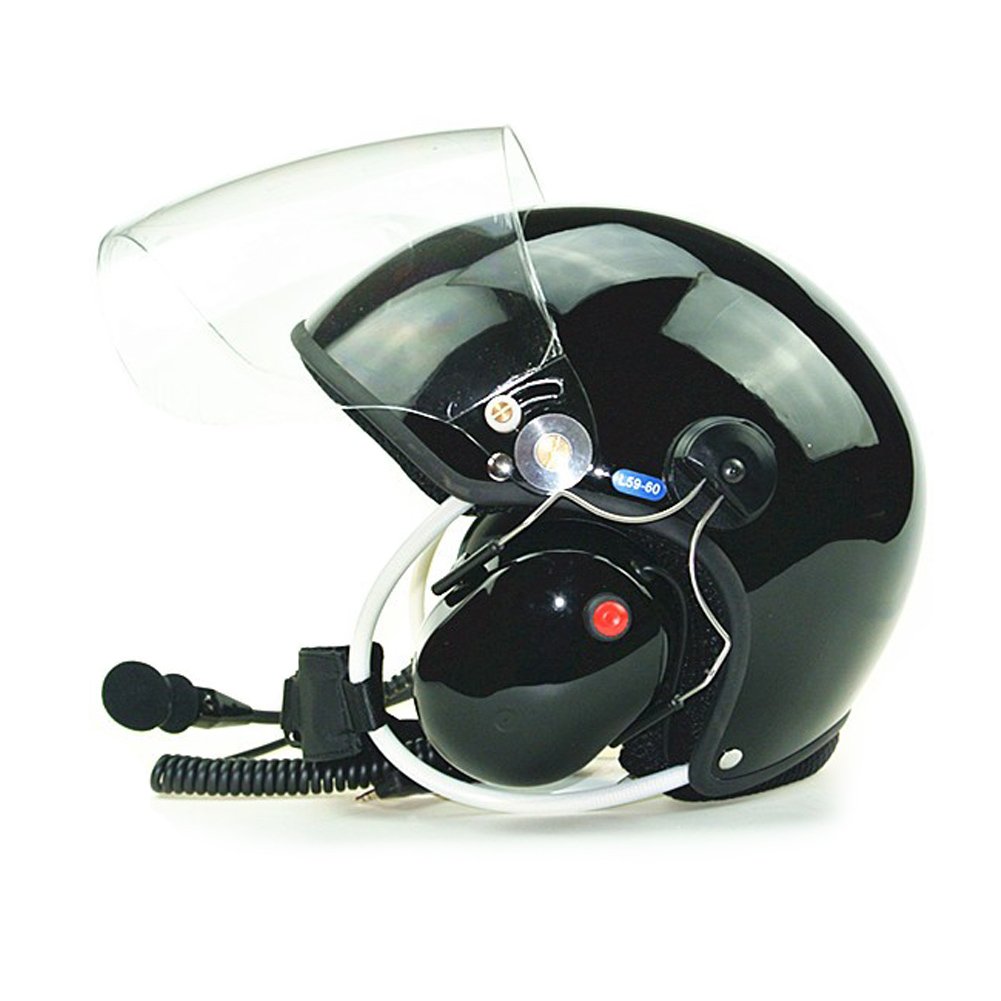 Skyhero Paramotor Helmet with Full Noise Canceling Headset - Powered Paragliding Helmet Compatible with Most Radios - Perfect for Adventure Sports and Aerial Photography