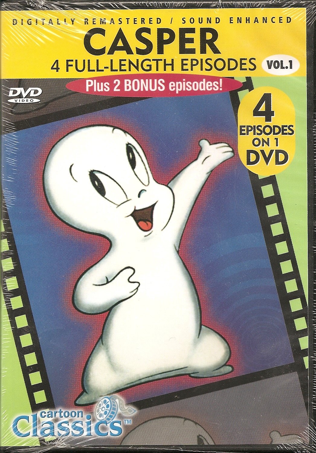 Classic Cartoons Casper The Friendly Ghost - Vintage Cartoon Merchandise & Collectibles for Kids & Adults - Perfect for Halloween Decor, Birthday Gifts & Nostalgic Home Decor